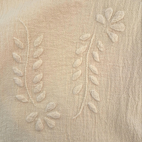 Manta del Lago Sleeveless Preshrunk Mexican Gauze Embroidered Dress - Size M - Picture 8 of 12